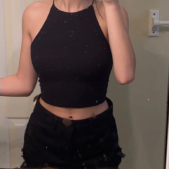 garage black halter top - Picture 2 of 2